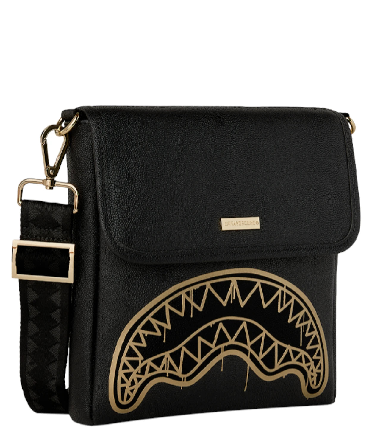 Sprayground Gold Drip Messenger Sling - Borsa a tracolla urbana