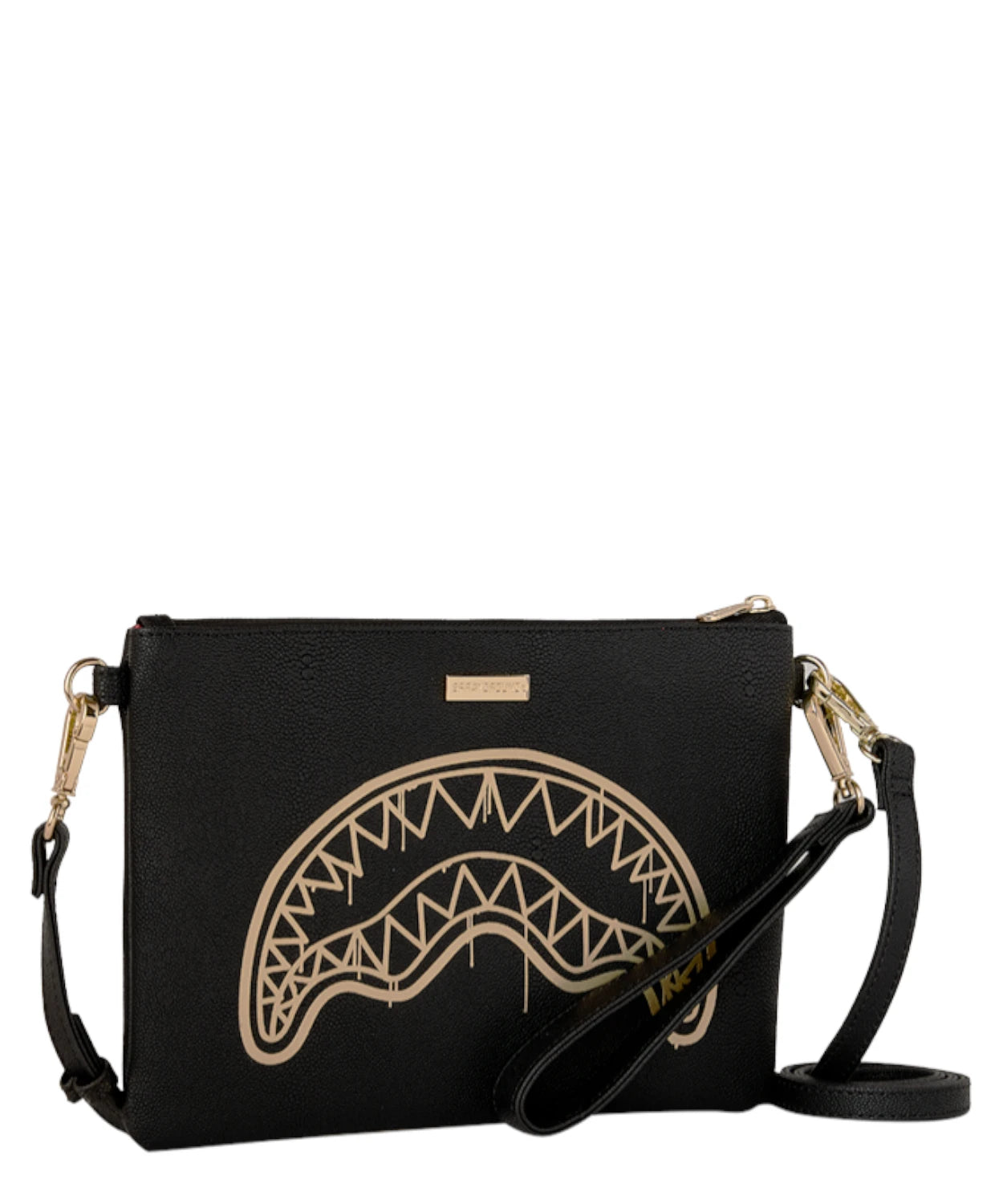 Sprayground Gold Drip Crossbody Pochette