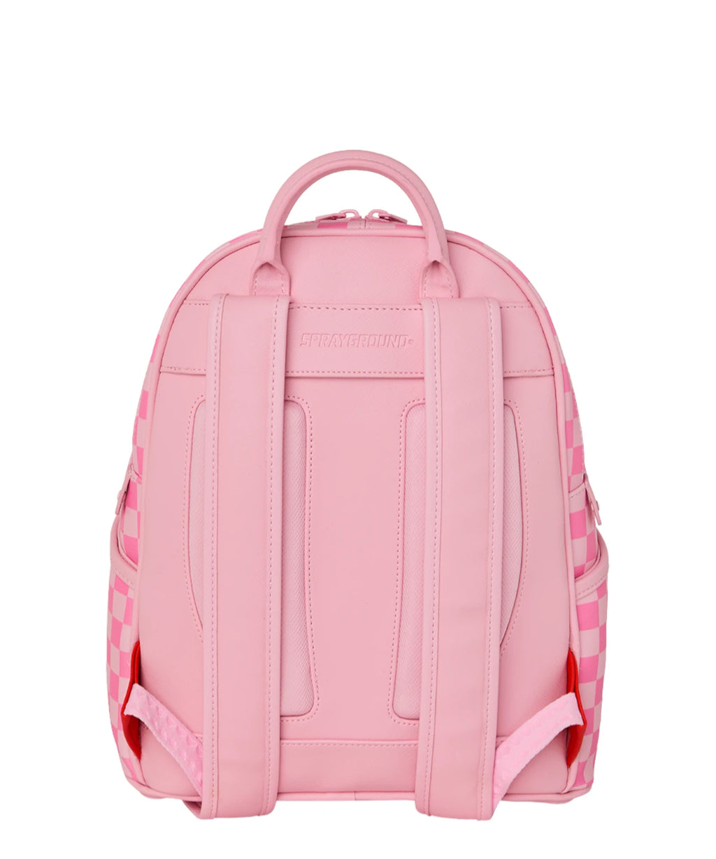 Sprayground Pink Sip Patch Savage Backpack Pink