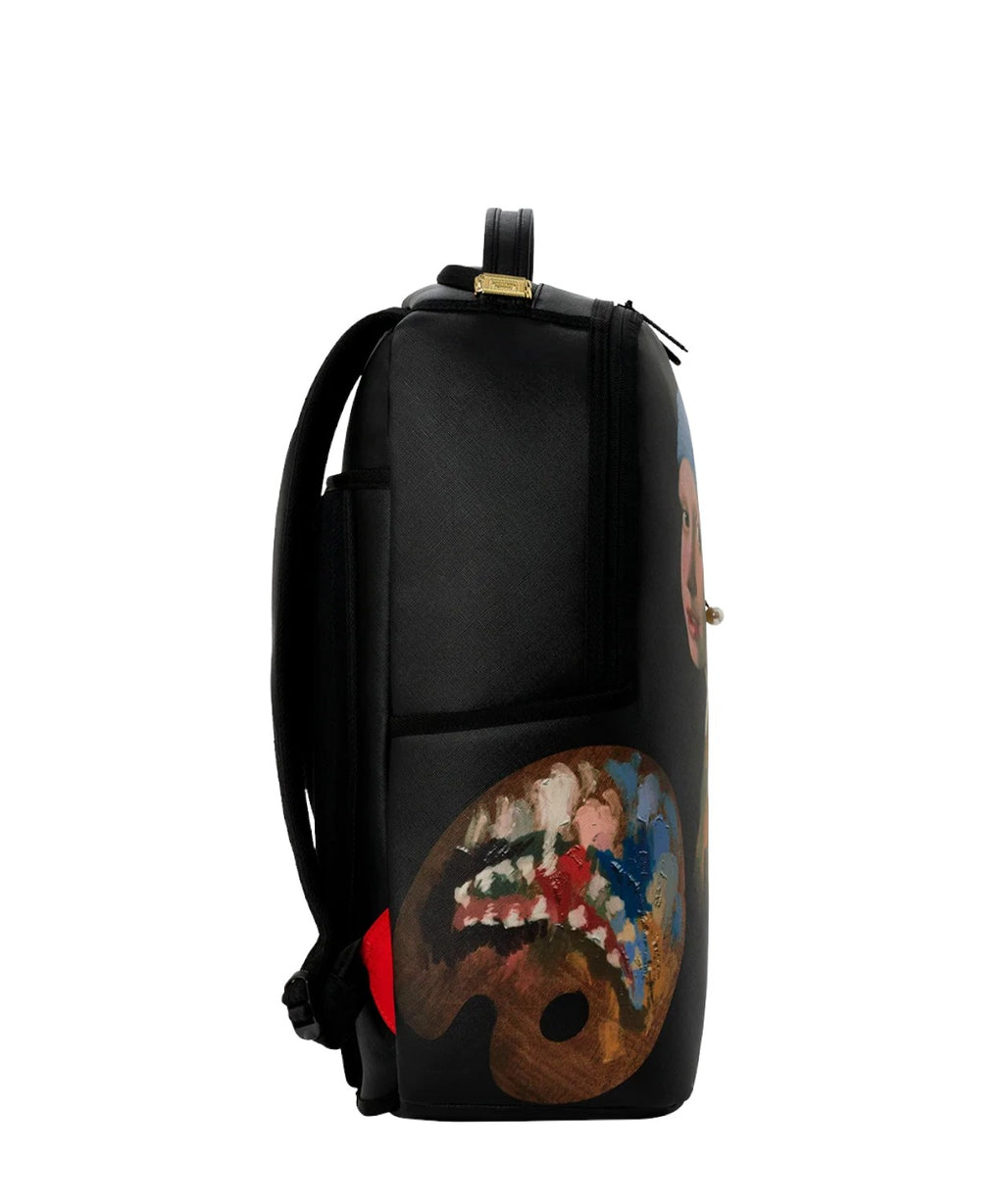 Zaino Sprayground con grafica ragazza orecchino perla