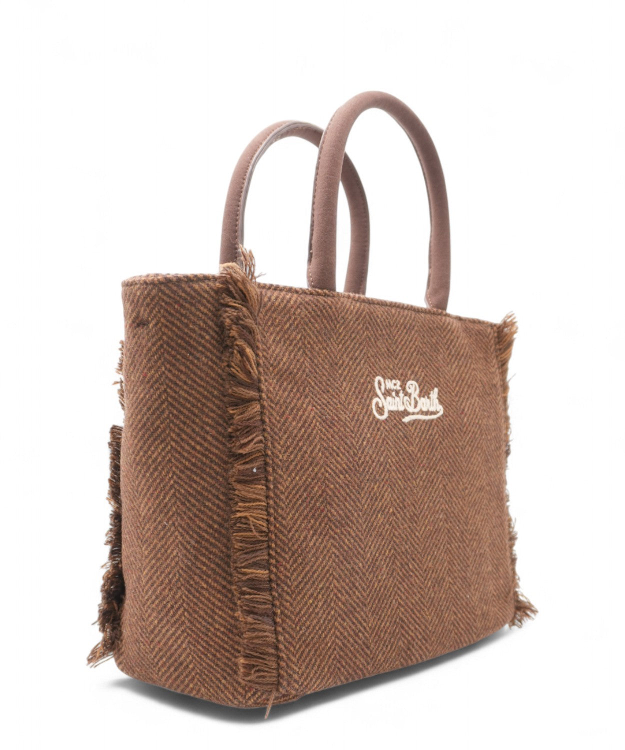 Borsa Colette Wool in lana spigata-Mc2 Saint Barth-Borse a mano-Vittorio Citro Boutique