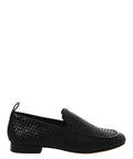Women's Woven Leather Loafers JVAM