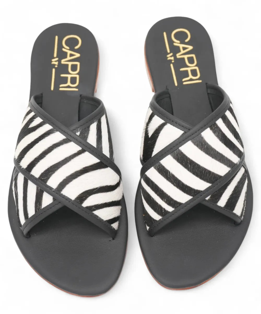 Sandalo Capri Artigianale Animalier in Cavallino-Capri Vittorio Citro-Ciabatte-Vittorio Citro Boutique