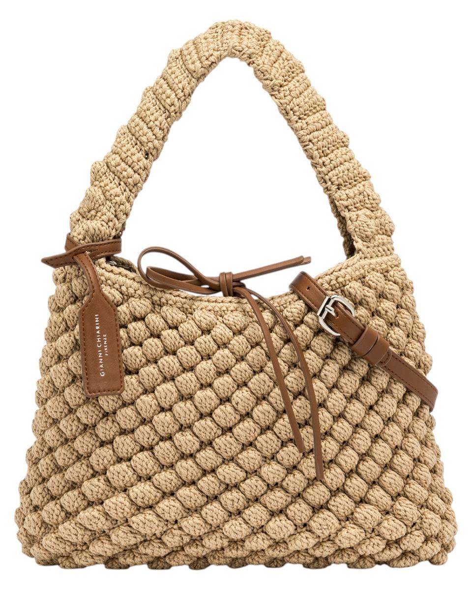 Pouch Bella in Tessuto Effetto Bubble-Gianni Chiarini-Borse a spalla-Vittorio Citro Boutique