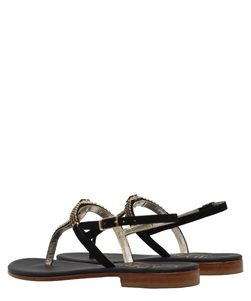 Infradito capri con cristalli in tinta - Vittorio Citro Boutique
