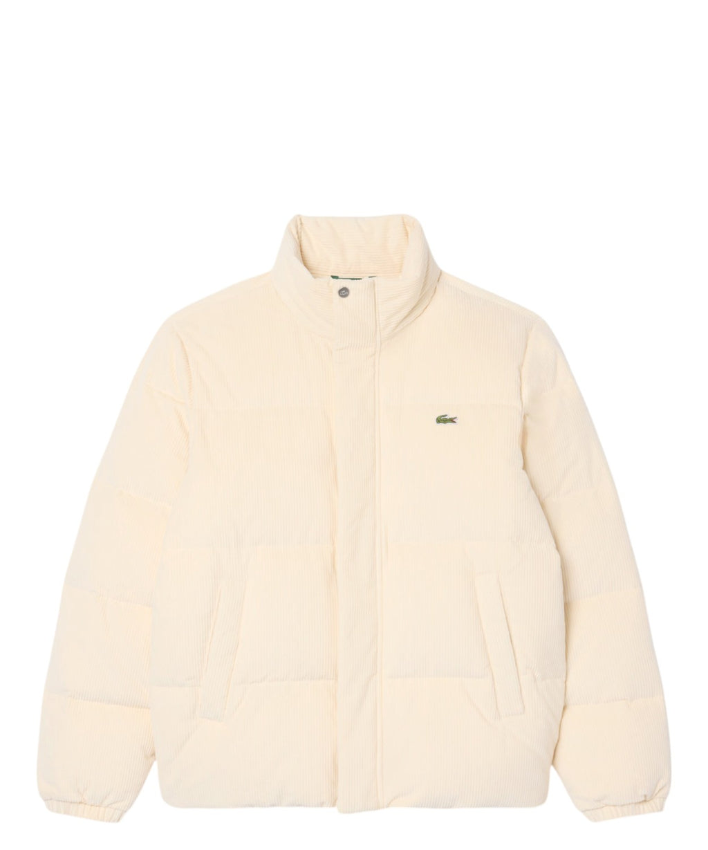 Lacoste Piumino in Velluto a Coste con Piuma