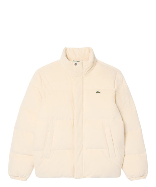Lacoste Piumino in Velluto a Coste con Piuma