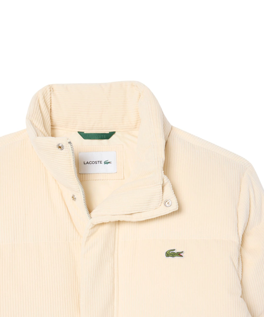 Lacoste Piumino in Velluto a Coste con Piuma