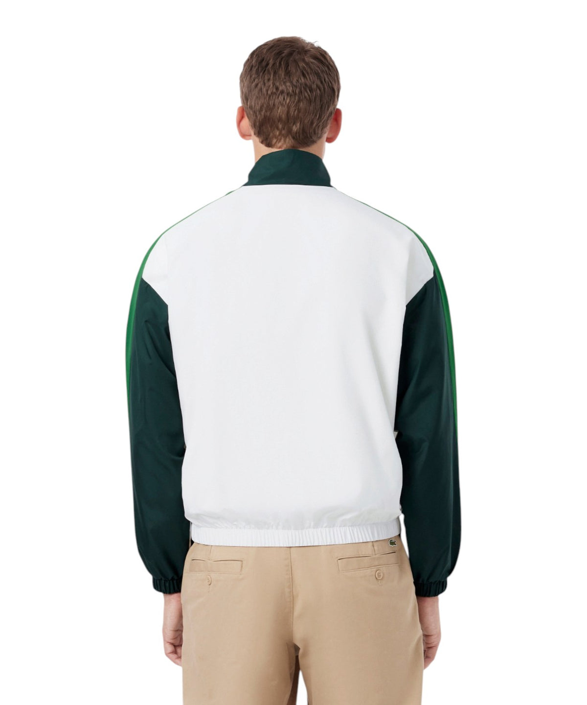 Lacoste Colorblock-jakke til mænd i teknisk taft