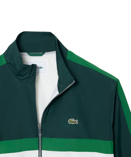 Lacoste Colorblock-jakke til mænd i teknisk taft