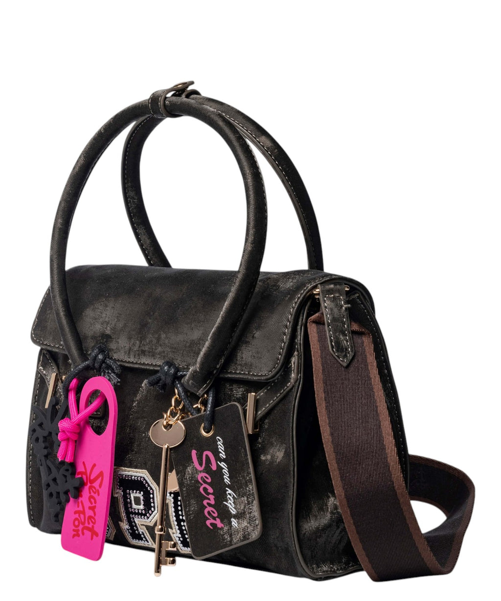 Secret Pon Pon Blayr Strass håndtaske med charm