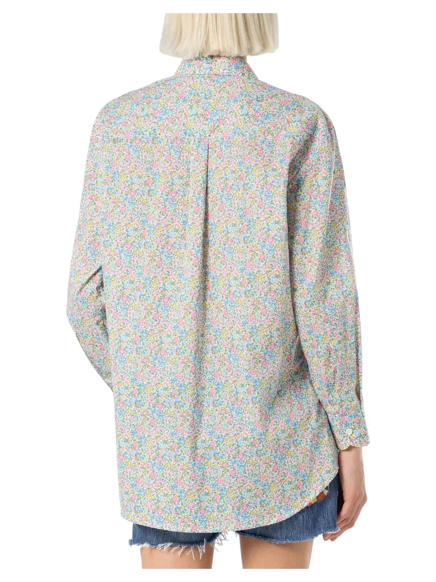 Camicia Oversize Brigitte in Cotone con Stampa Emma & Georgina-Mc2 Saint Barth-Camicie-Vittorio Citro Boutique