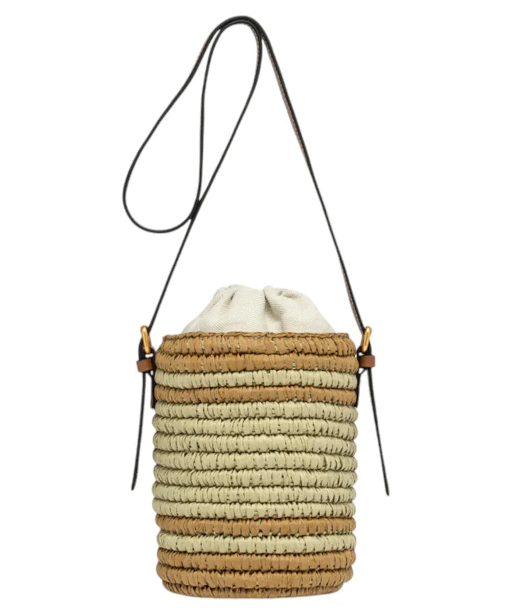Secchiello Mae in paglia-Gianni Chiarini-Borse a spalla-Vittorio Citro Boutique