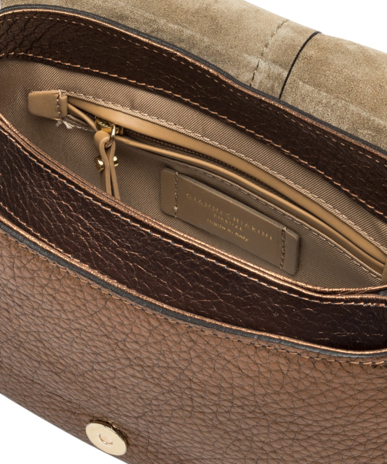 Borsa Helena Round in Pelle a Grana Maxi-Gianni Chiarini-Borse a spalla-Vittorio Citro Boutique