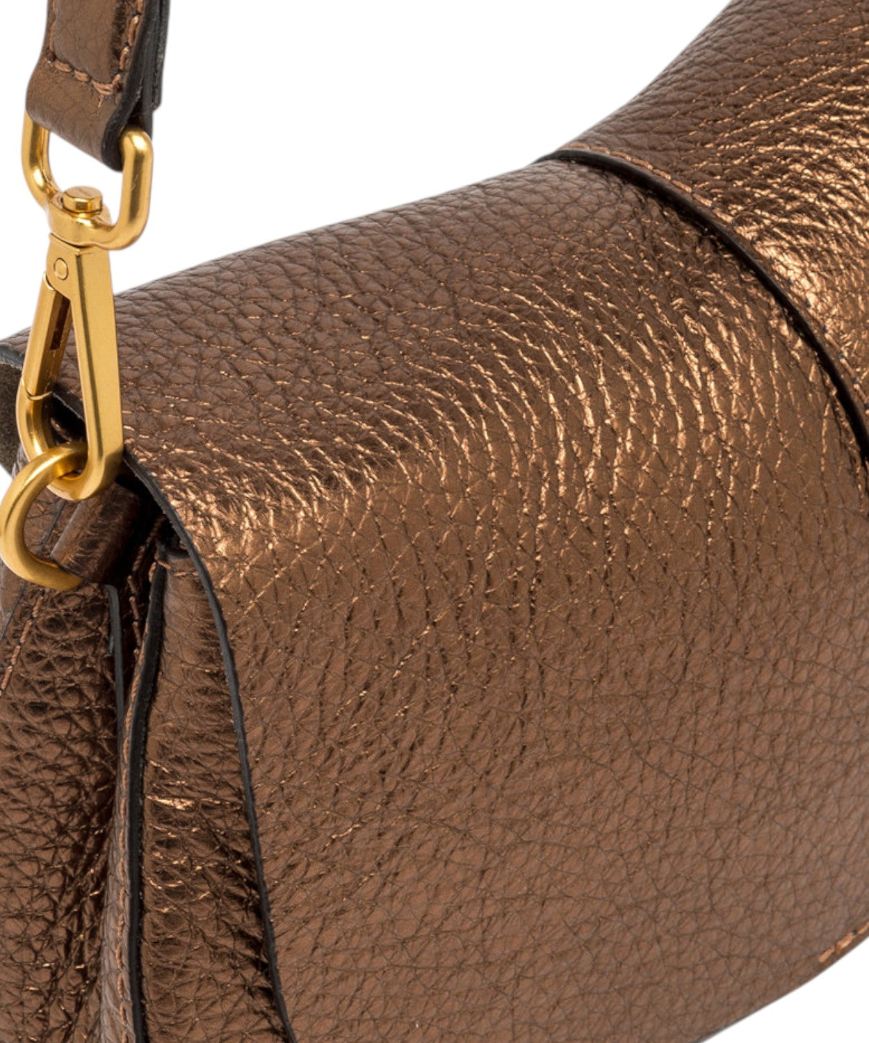 Borsa Helena Round in Pelle a Grana Maxi-Gianni Chiarini-Borse a spalla-Vittorio Citro Boutique