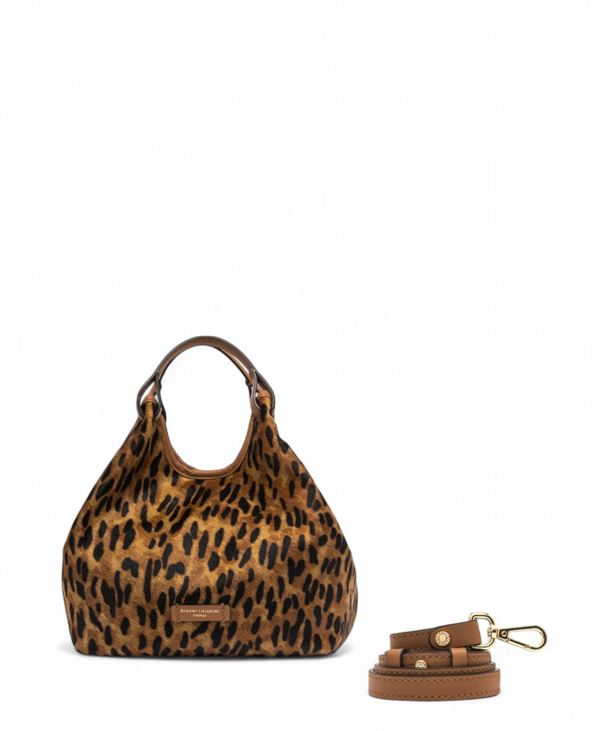 Gianni Chiarini Borsa Dua in Pelle Effetto Cavallino