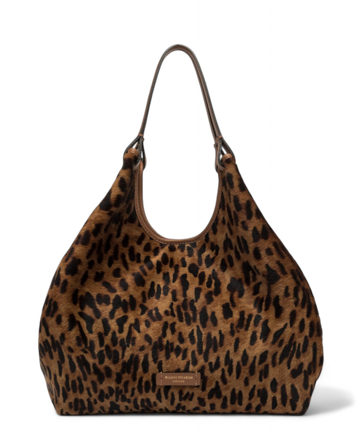 Gianni Chiarini Dua Big Borsa a Spalla in Pelle Effetto Cavallino