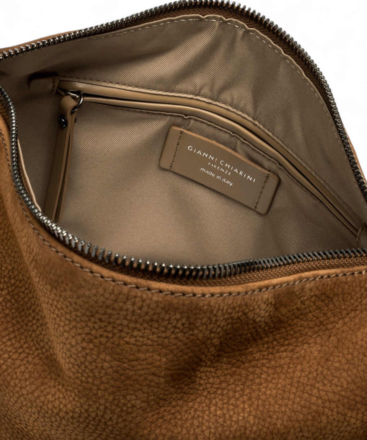 Gianni Chiarini Borsa Charlotte Big a Spalla in Pelle Nabuk