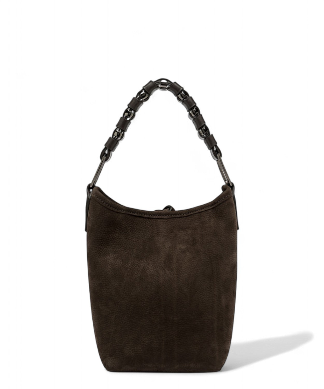 Gianni Chiarini Borsa Eliana Mini in Suede con Manico Intrecciato