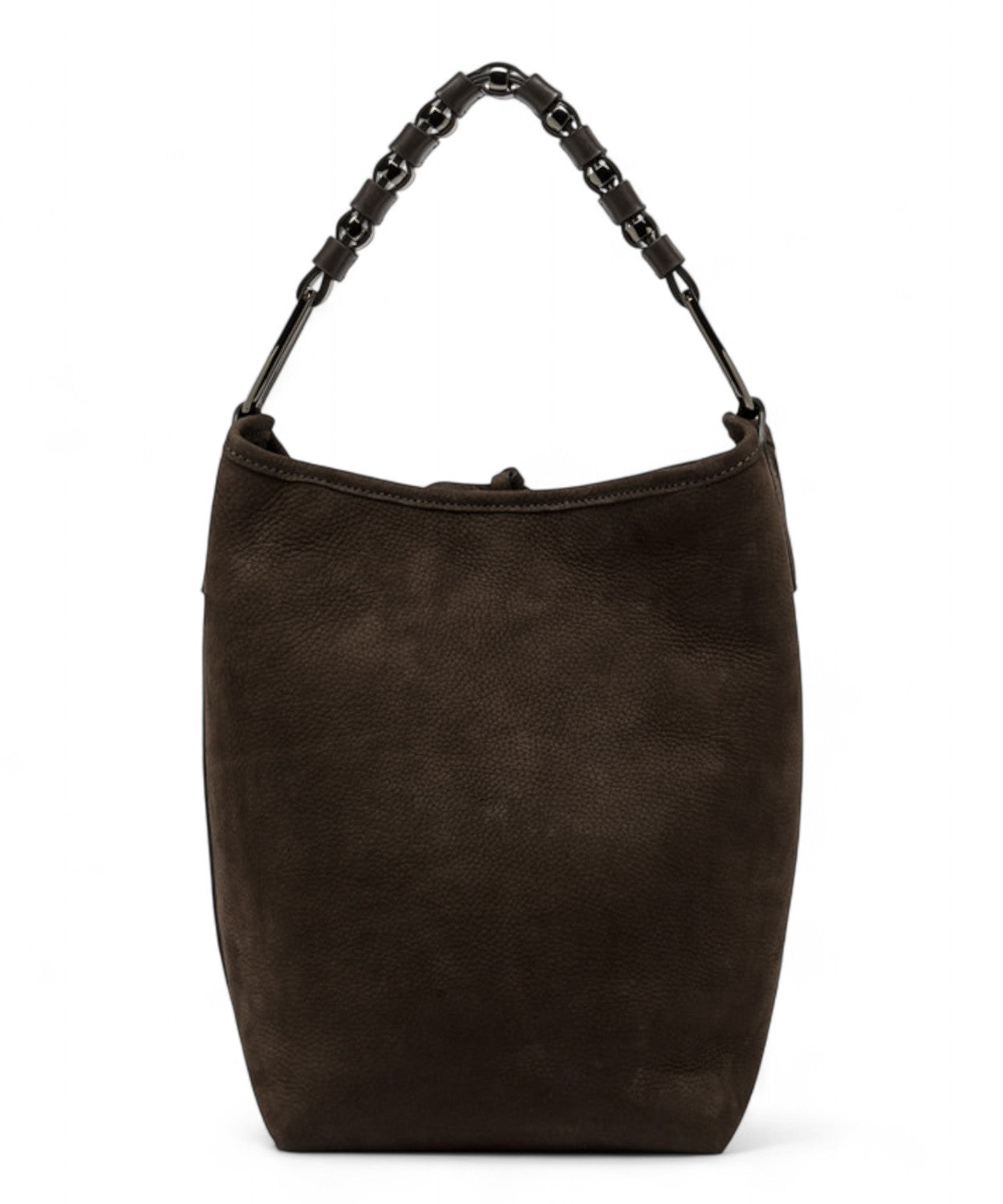 Gianni Chiarini Borsa Eliana Big in Suede con Manico Intrecciato