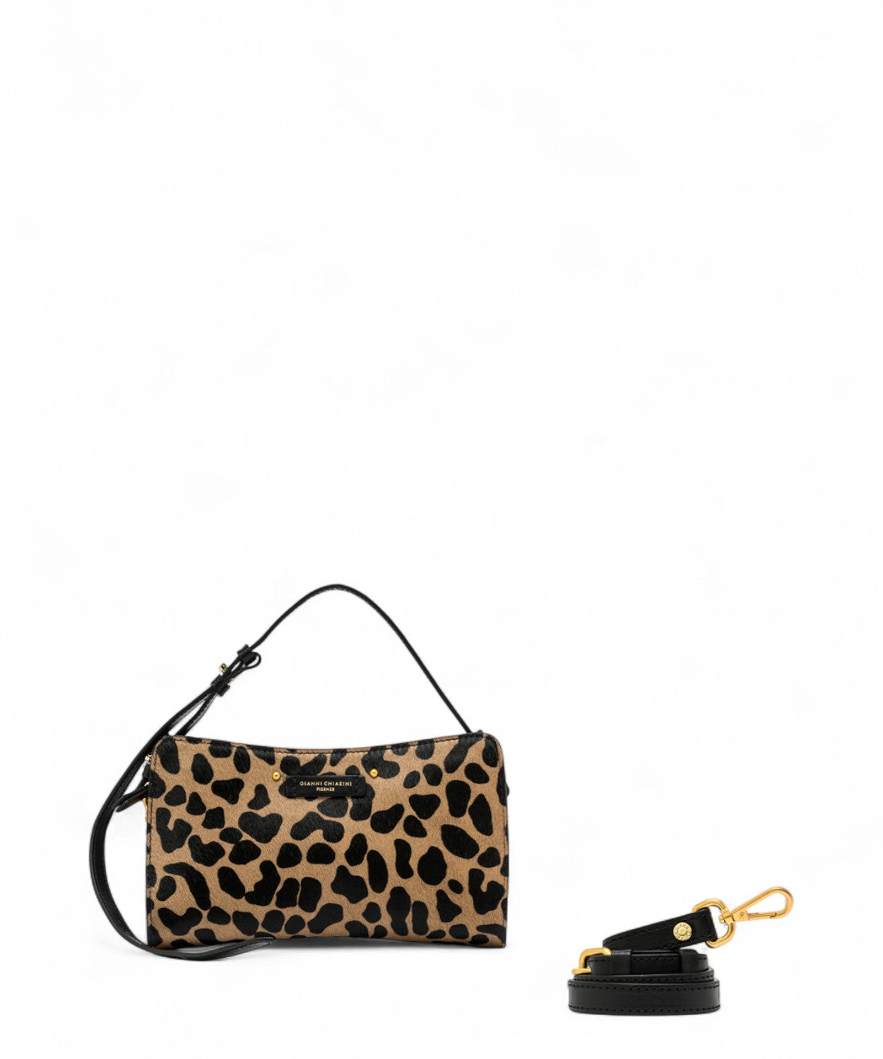 Gianni Chiarini Borsa Baguette Keira in Pelle Cavallino