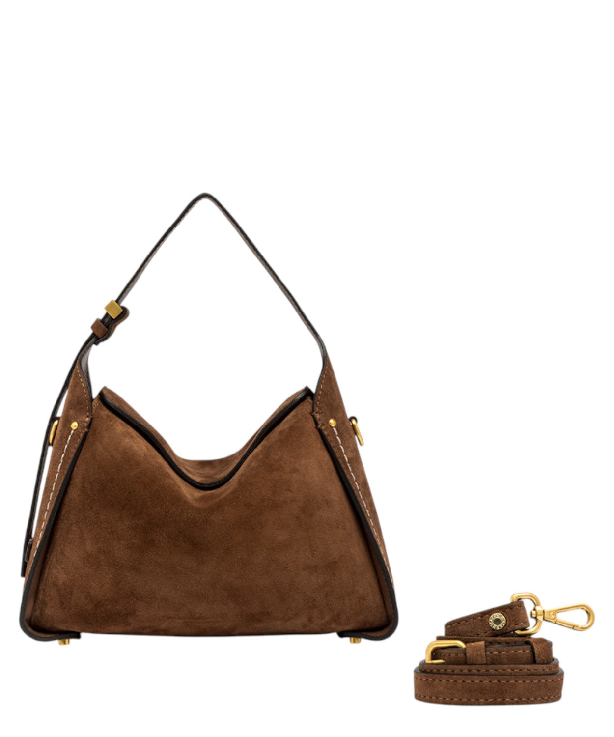 Borsa Penelope Mini in Pelle Scamosciata-Gianni Chiarini-Borse a spalla-Vittorio Citro Boutique