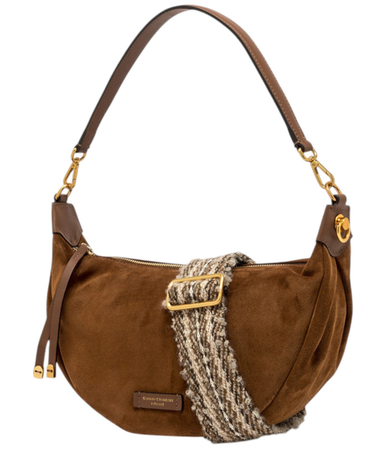 Borsa Aisha in Pelle Scamosciata-Gianni Chiarini-Borse a spalla-Vittorio Citro Boutique