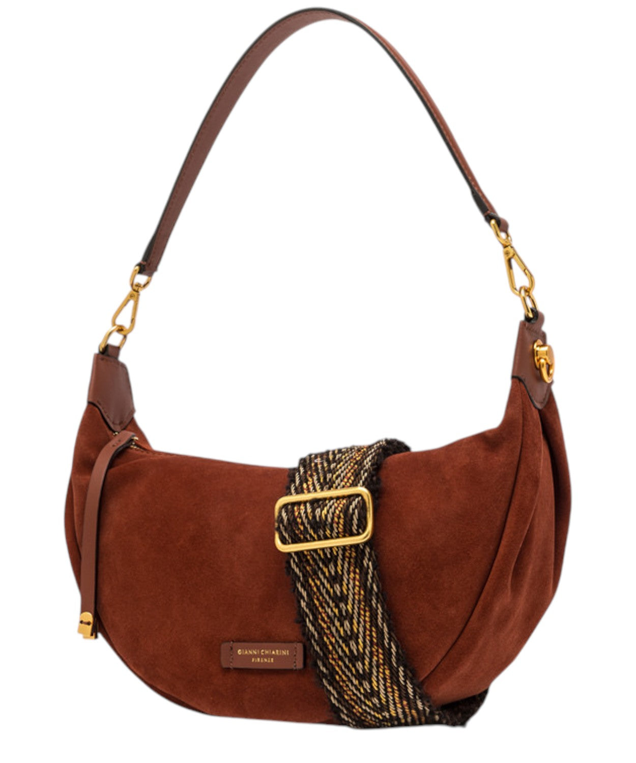 Borsa Aisha in Pelle Scamosciata-Gianni Chiarini-Borse a spalla-Vittorio Citro Boutique