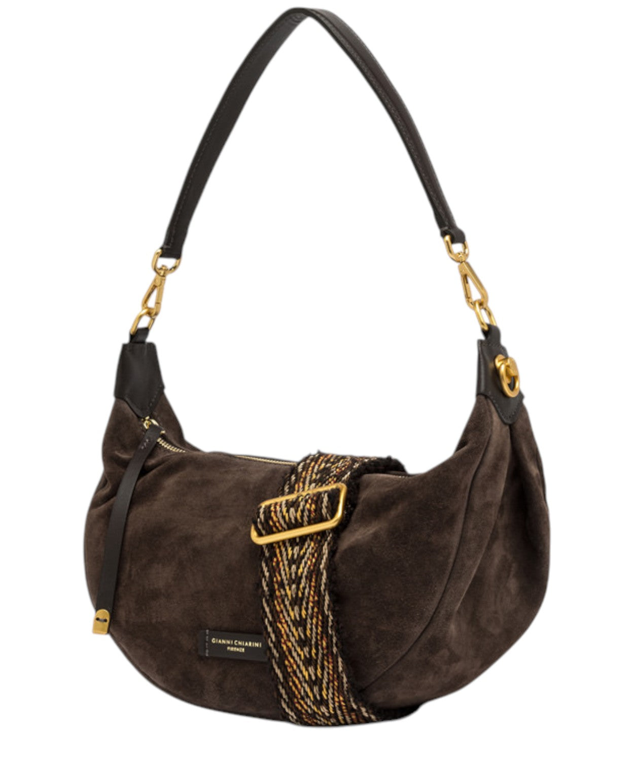 Borsa Aisha in Pelle Scamosciata-Gianni Chiarini-Borse a spalla-Vittorio Citro Boutique