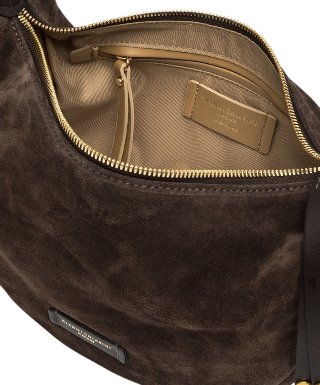 Borsa Aisha in Pelle Scamosciata-Gianni Chiarini-Borse a spalla-Vittorio Citro Boutique