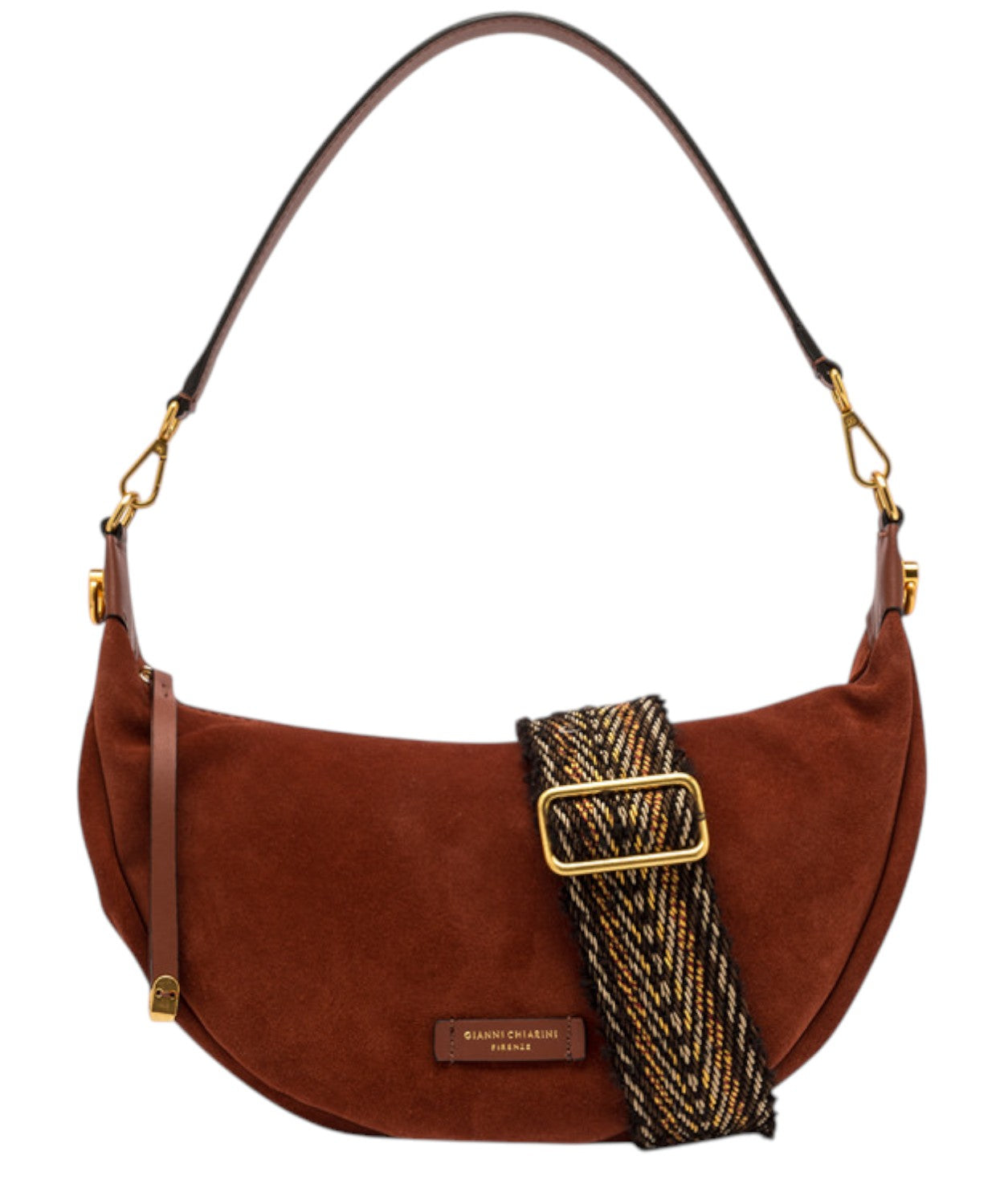 Borsa Aisha in Pelle Scamosciata-Gianni Chiarini-Borse a spalla-Vittorio Citro Boutique