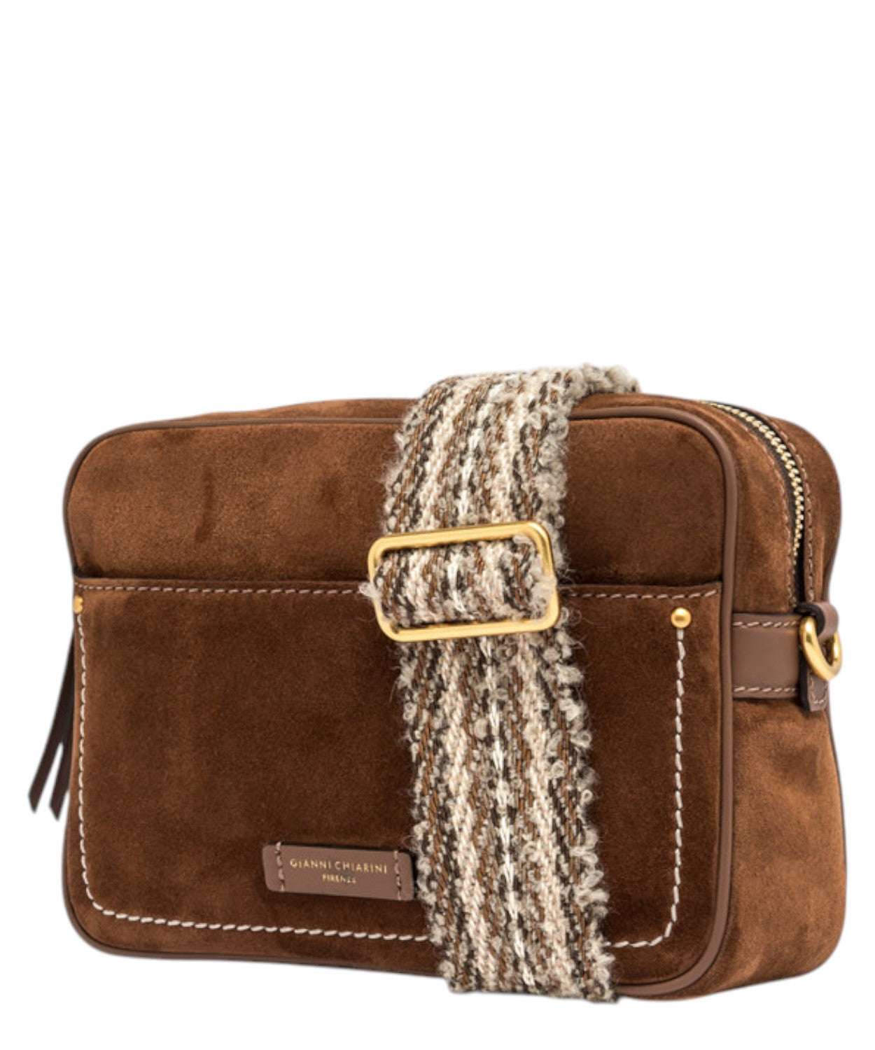 Borsa Nina in Pelle Scamosciata-Gianni Chiarini-Borse a spalla-Vittorio Citro Boutique