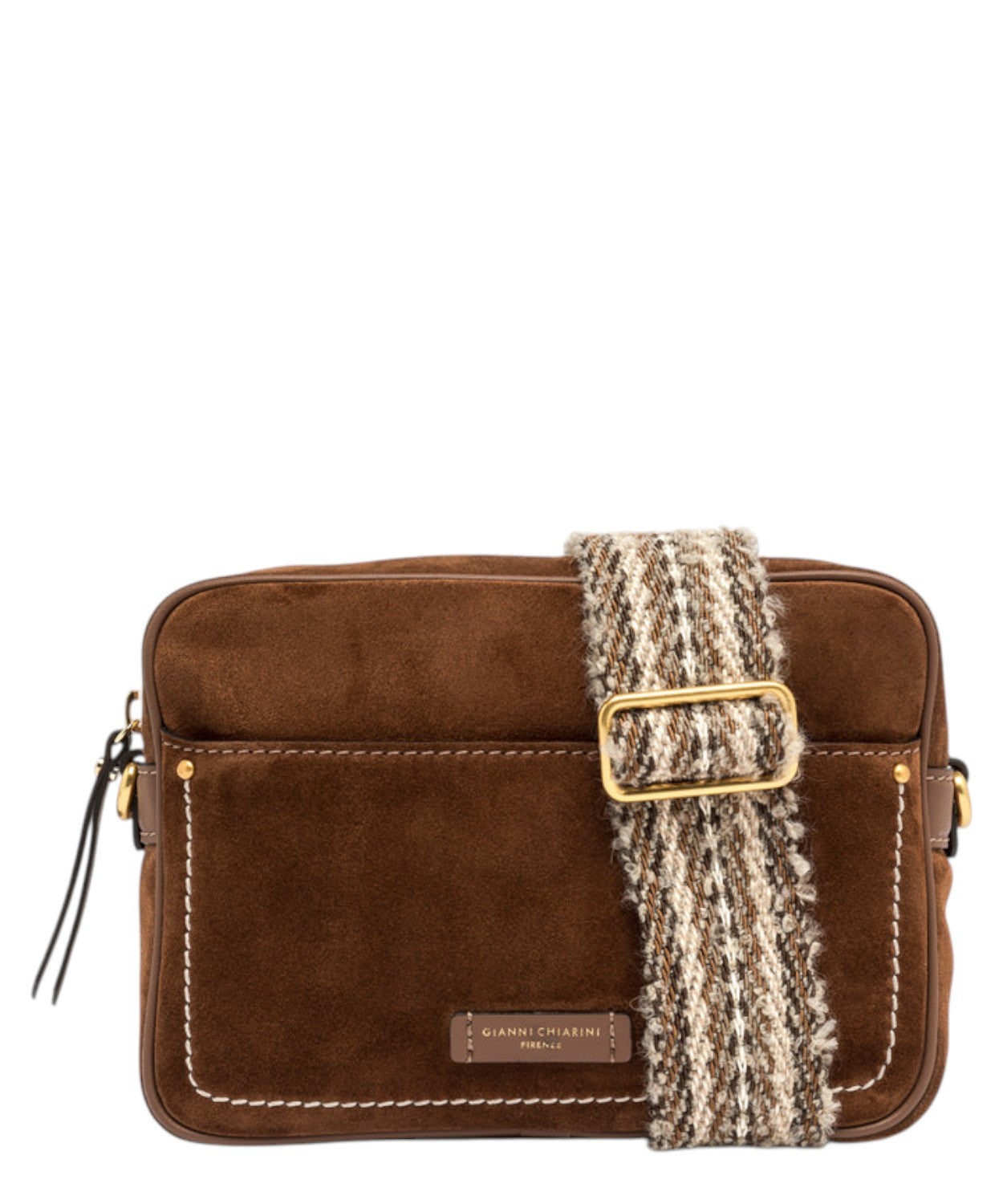 Borsa Nina in Pelle Scamosciata-Gianni Chiarini-Borse a spalla-Vittorio Citro Boutique