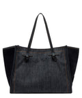 Shopping Bag Marcella in Denim e Pelle-Gianni Chiarini-Borse a spalla-Vittorio Citro Boutique