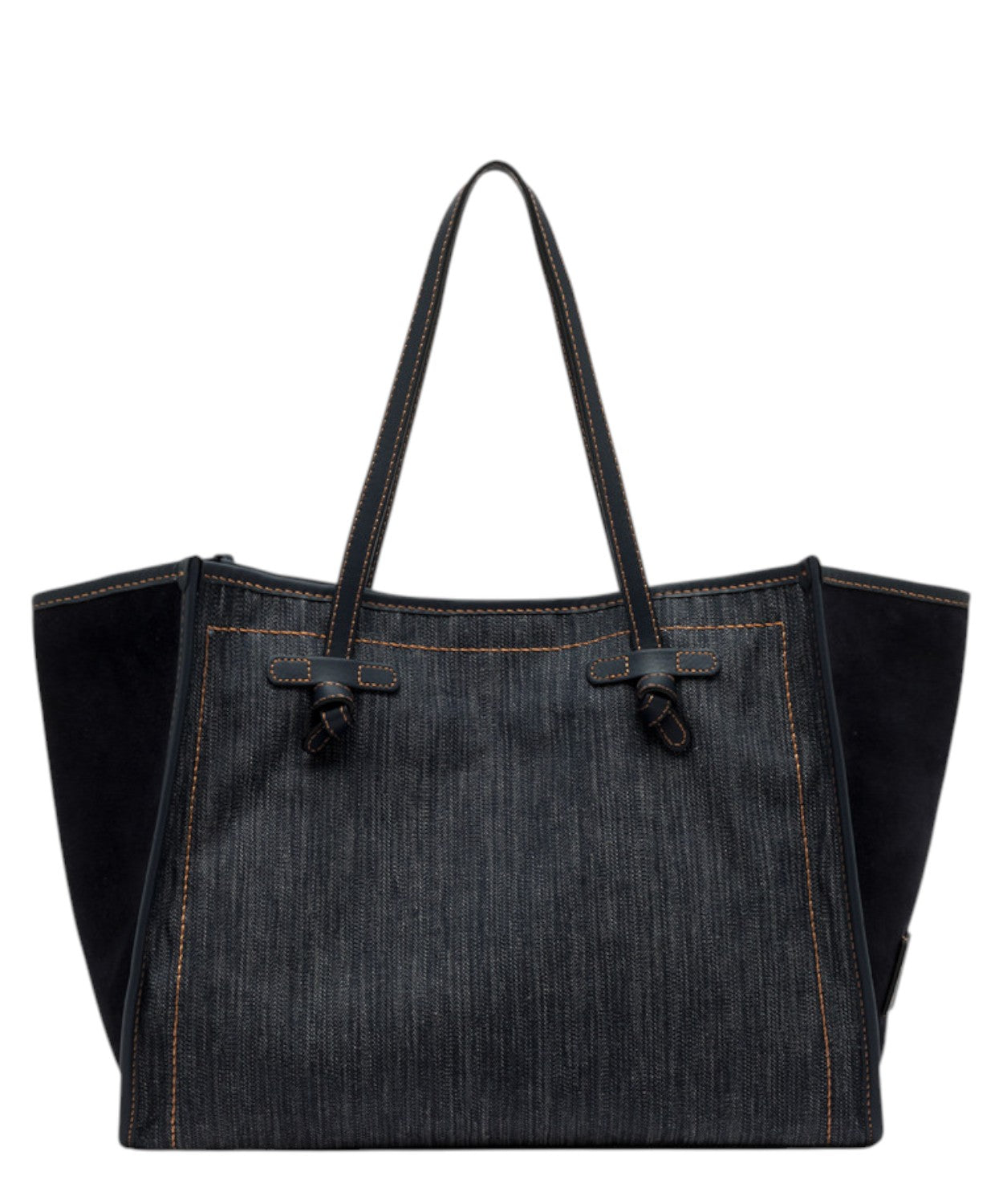 Shopping Bag Marcella in Denim e Pelle-Gianni Chiarini-Borse a spalla-Vittorio Citro Boutique