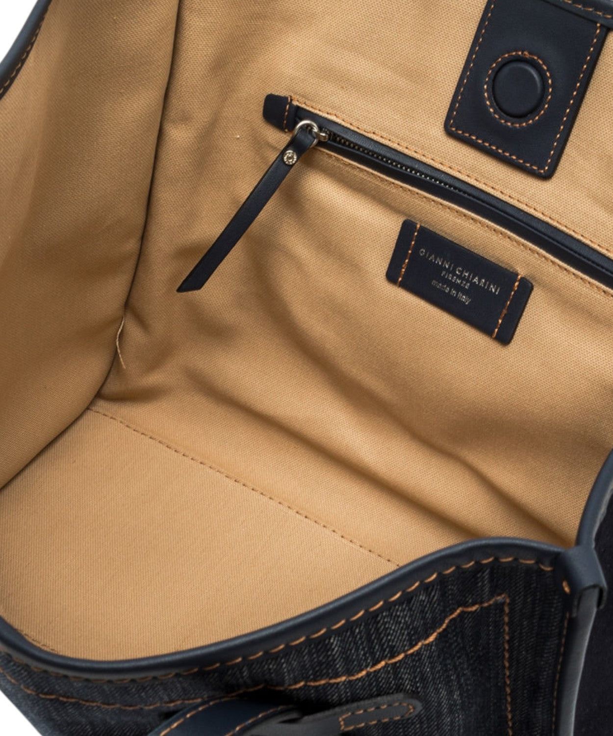 Shopping Bag Marcella in Denim e Pelle-Gianni Chiarini-Borse a spalla-Vittorio Citro Boutique