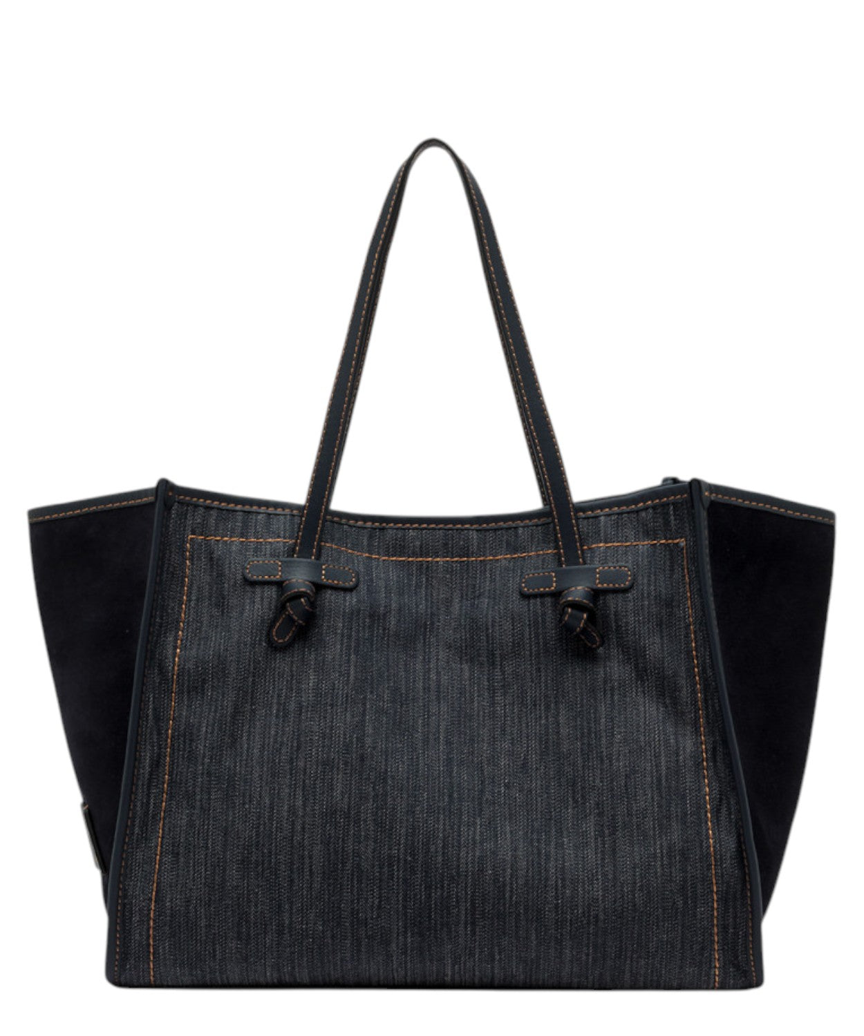 Shopping Bag Marcella in Denim e Pelle-Gianni Chiarini-Borse a spalla-Vittorio Citro Boutique