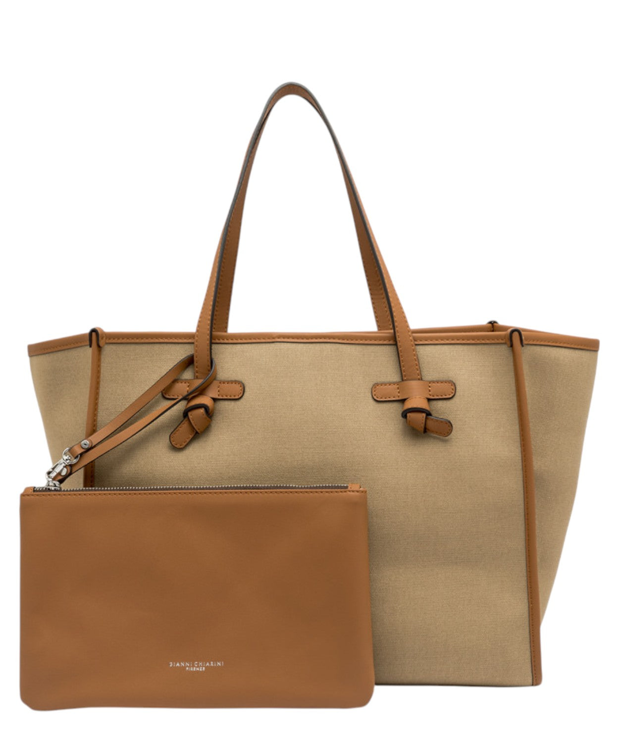 Shopping Bag Marcella in Canvas-Gianni Chiarini-Borse a spalla-Vittorio Citro Boutique