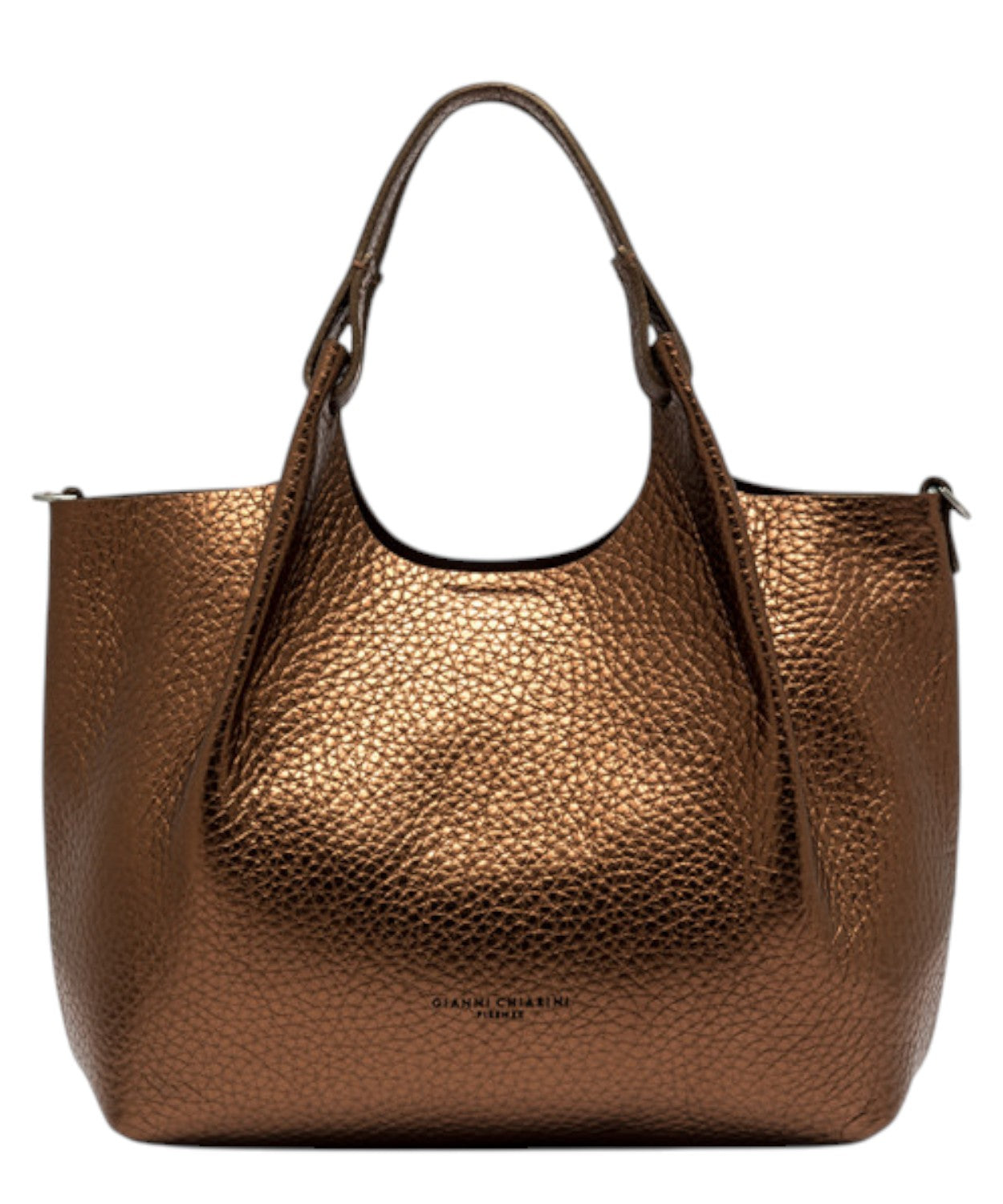 Borsa Dua Mini in Pelle a Grana Maxi-Gianni Chiarini-Borse a mano-Vittorio Citro Boutique