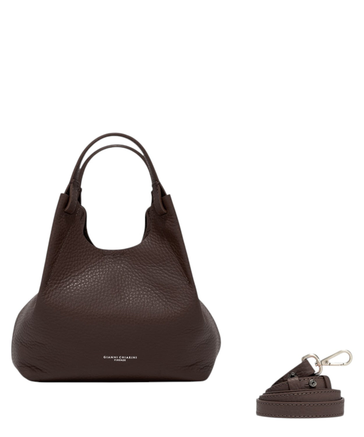 Borsa Dua Mini in Pelle a Grana Maxi-Gianni Chiarini-Borse a mano-Vittorio Citro Boutique