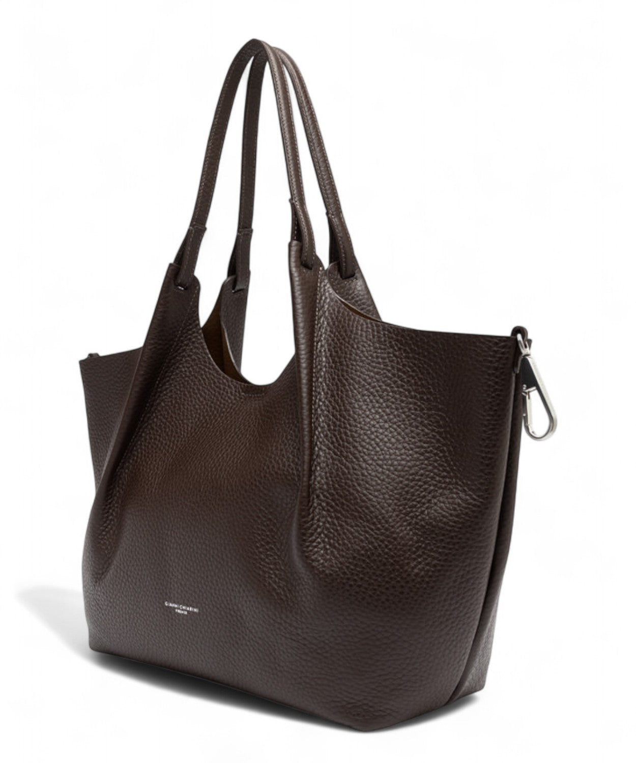 Gianni Chiarini Borsa Dua Big a Spalla in Pelle Double Grana Maxi