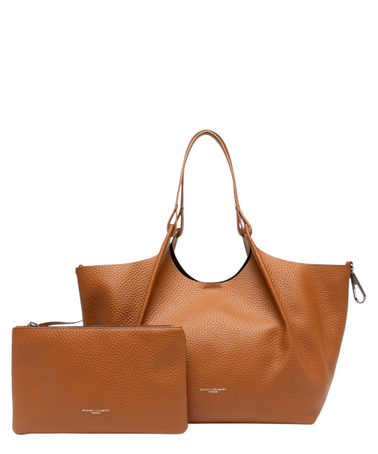 Borsa Dua in Pelle Double Grana Maxi-Gianni Chiarini-Borse a spalla-Vittorio Citro Boutique