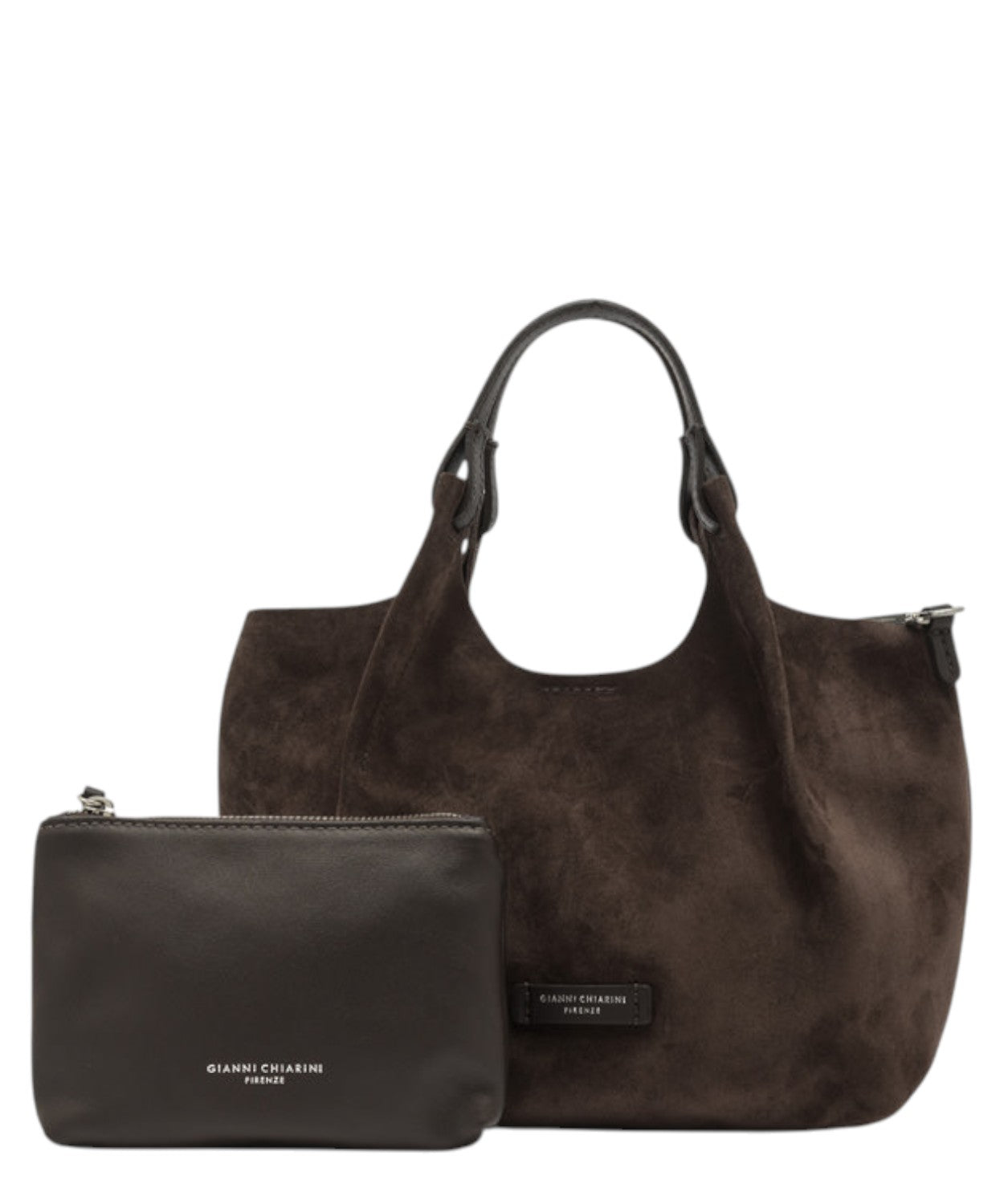 Borsa Dua Mini in Pelle Scamosciata-Gianni Chiarini-Borse a mano-Vittorio Citro Boutique