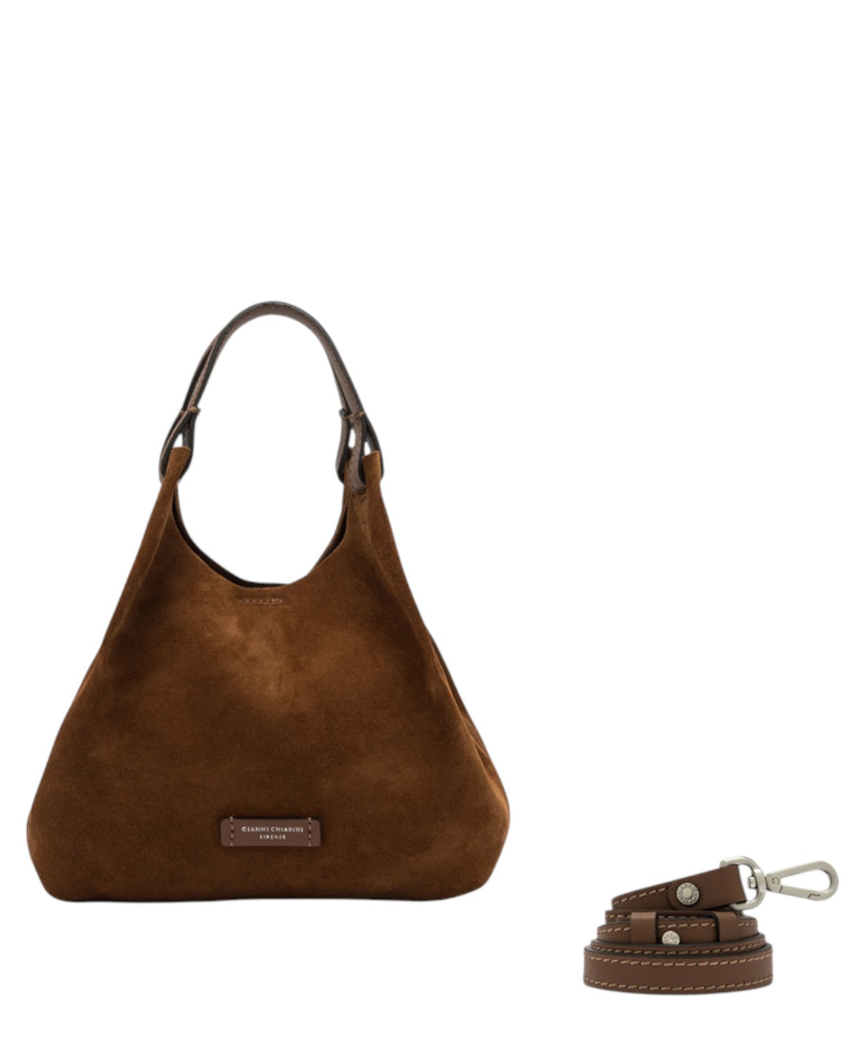 Borsa Dua Mini in Pelle Scamosciata-Gianni Chiarini-Borse a mano-Vittorio Citro Boutique