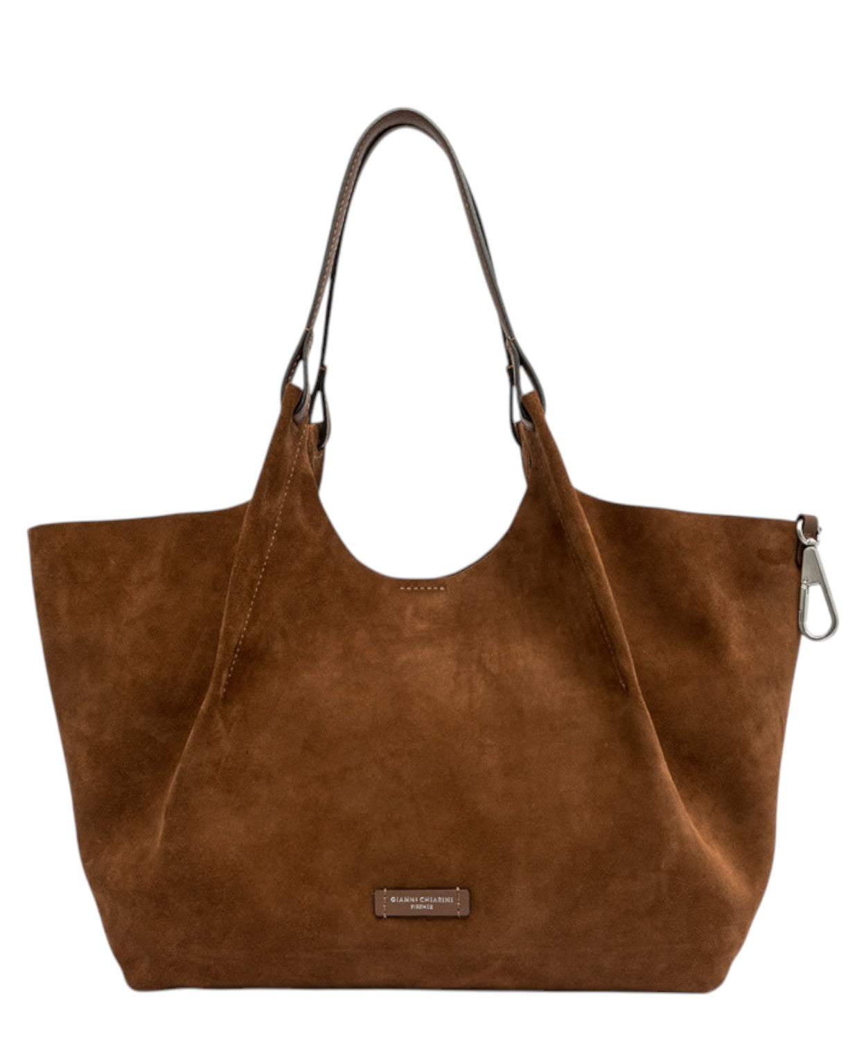 Borsa Dua in Pelle Scamosciata-Gianni Chiarini-Borse a spalla-Vittorio Citro Boutique