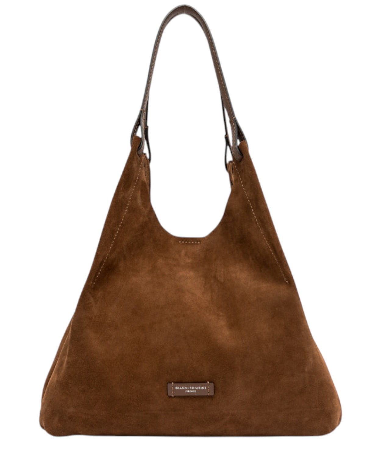 Borsa Dua in Pelle Scamosciata-Gianni Chiarini-Borse a spalla-Vittorio Citro Boutique