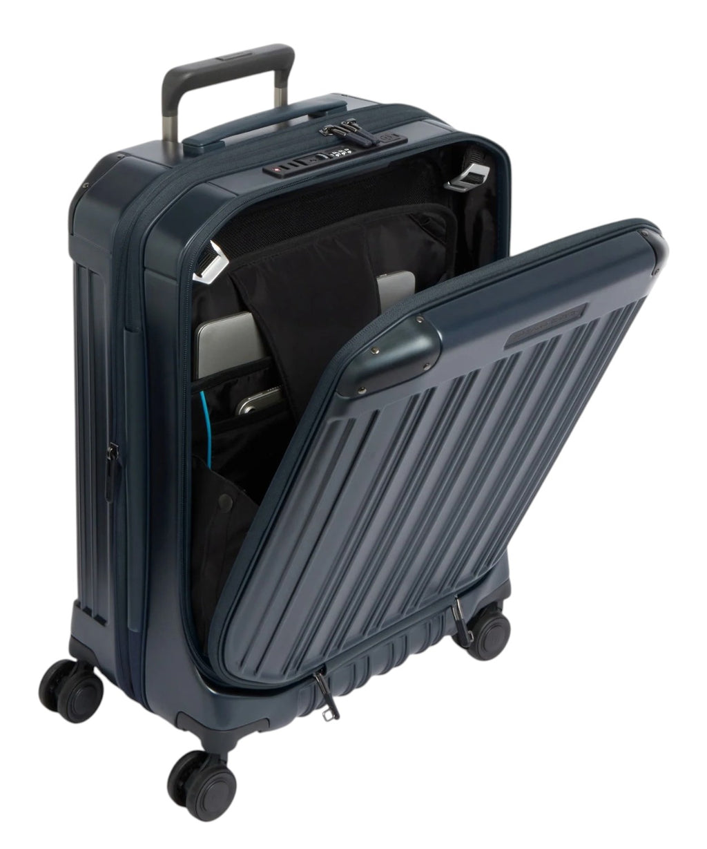 Trolley da Cabina Porta PC Rigido con Doppia Apertura TSA e USB