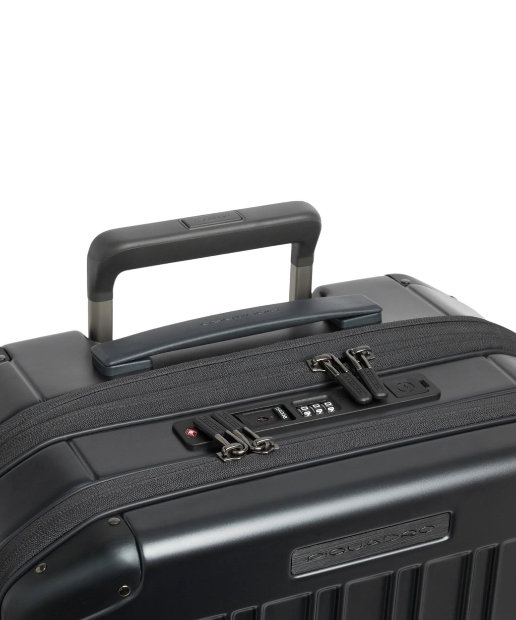 Trolley da Cabina Porta PC Rigido con Doppia Apertura TSA e USB