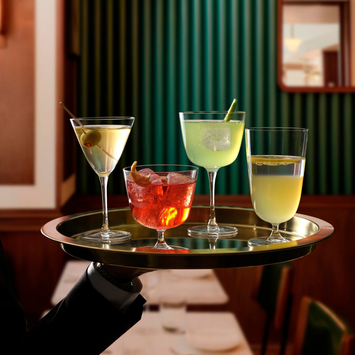 Bar/Giani Set of 2 Cocktail Glass Long Stem-NUDE EU-cocktail glass-Vittorio Citro Boutique
