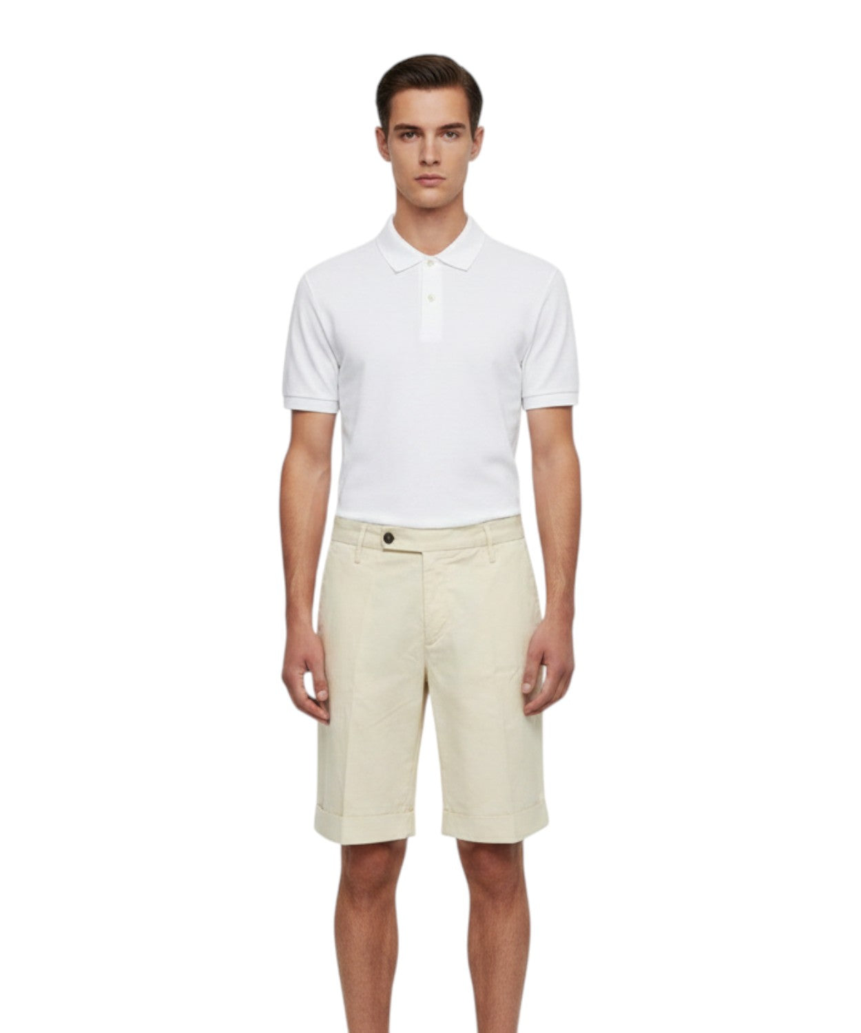 Bermuda Uomo Michael Coal van Pima Stretch-katoen